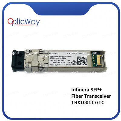 Infinera TRX100117/TC 10G DWDM afstembare APD LIM 80 km LC SFP+ glasvezeltransceiver