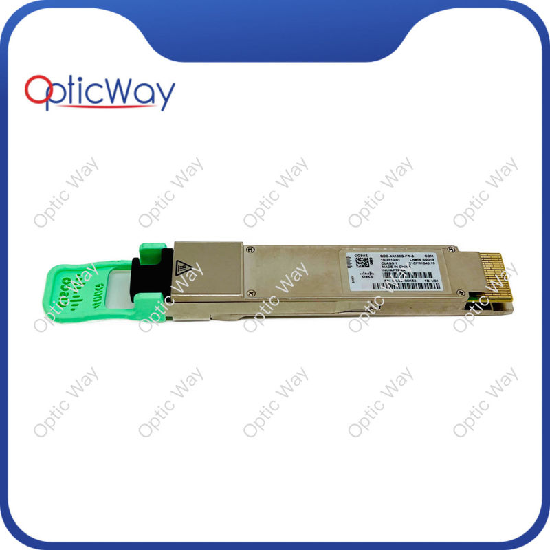 DOM QSFP28-DD Glasvezeltransceiver QDD-4X100G-FR-S 400GBASE-XDR4 PAM4 1310nm 2km